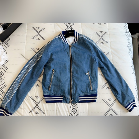 Denim  Balmain Bomber jacket - Picture 5 of 5